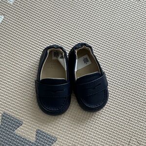 Janie and Jack Baby Boy Navy Blue Penny Loafers